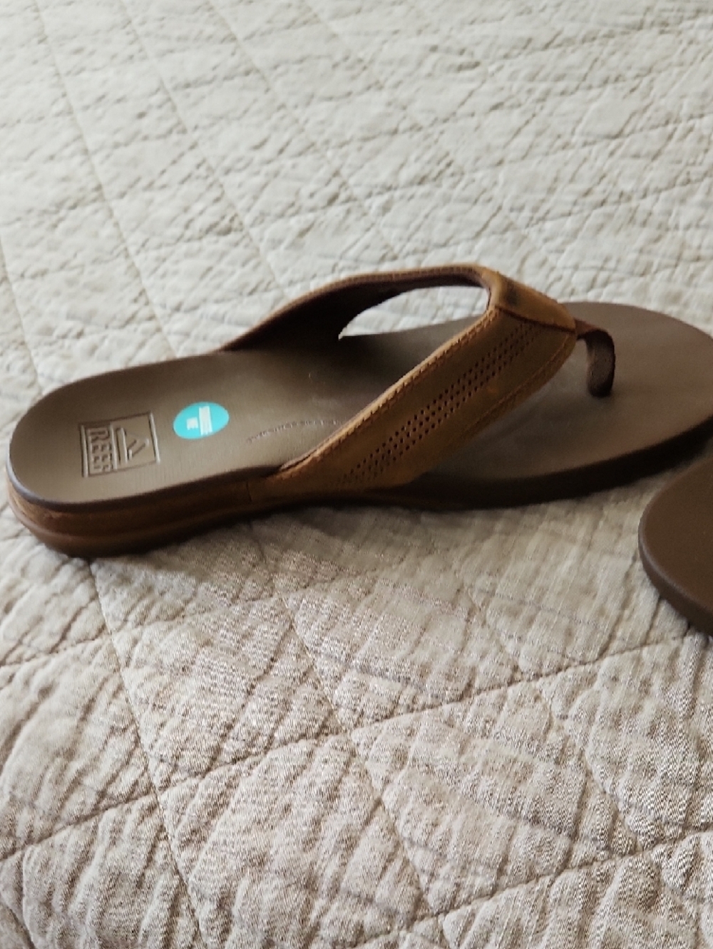 Reef Brown Men's Cushion Comfort Flip Flops Size 10 - Picture 4 of 5